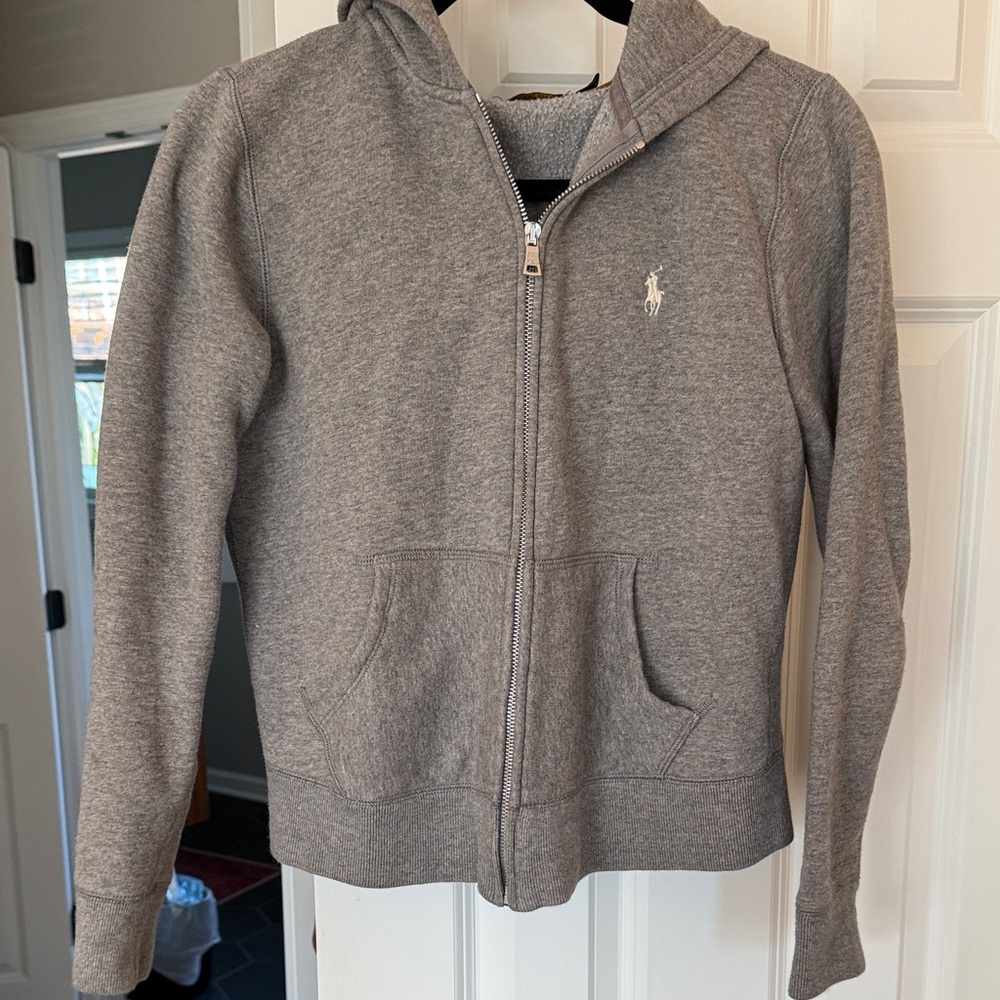 Ralph Lauren Gray Zip-Up Hoodie